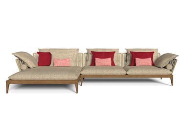 CRUISE TEAK - Sectional fabric garden sofa (Request Info).