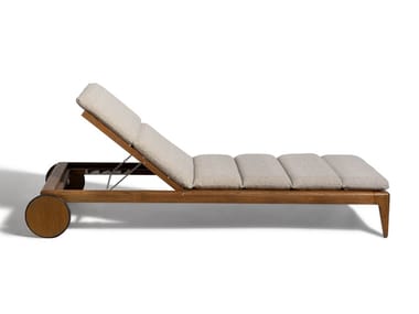 CRUISE TEAK - Recliner sun lounger with castors (Request Info).