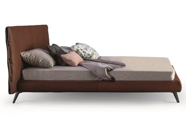 CUFF - Fabric double bed with upholstered headboard (Request Info).