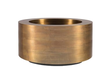 CUPRUM - Round brass planter (Request Info).