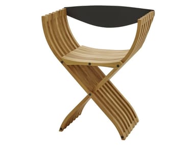 CURULE - Folding beech chair (Request Info).