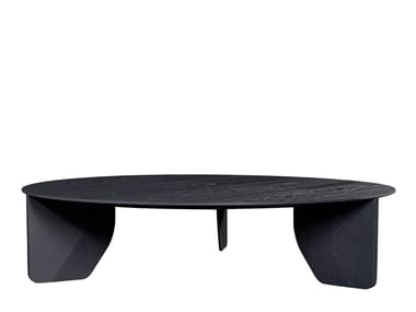 CUT - Round wooden coffee table (Request Info).