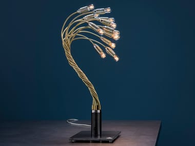 BONSAI - With swing arm brass table lamp (Request Info).