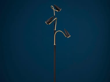 CICLOITALIA FLEX F3 - LED painted metal floor lamp with swing arm (Request Info).
