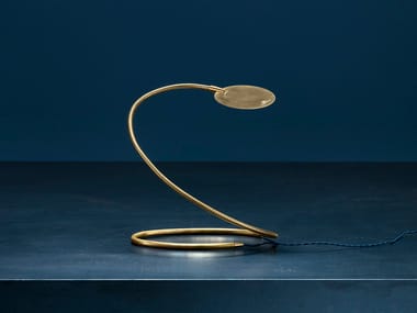 HEREM T - LED with swing arm brass table lamp (Request Info).