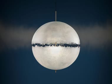 POSTKRISI 65 / 66 / 67 - LED glass-fibre pendant lamp (Request Info).