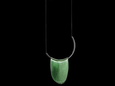 DAL? - LED adjustable stained glass and metal pendant lamp (Request Info).
