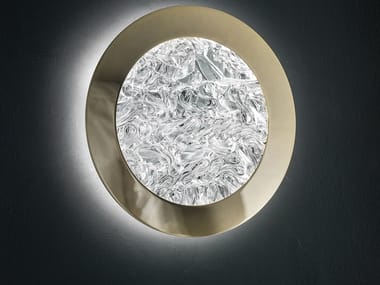 DEDALO - LED glass wall lamp with metal frame (Request Info).
