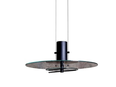 DELUMINA - Glass and aluminium pendant lamp (Request Info).