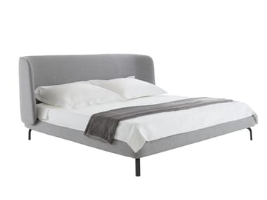 DESDEMONE - Fabric double bed with upholstered headboard (Request Info).