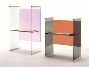 DIAPOSITIVE - Rectangular crystal writing desk (Request Info).