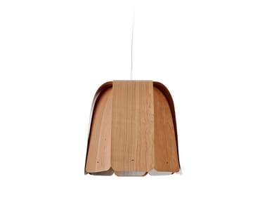 DOMO - Handmade wood veneer pendant lamp (Request Info).