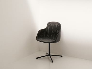 DOODLE - Chair with 4-spoke base with armrests (Discontinued).