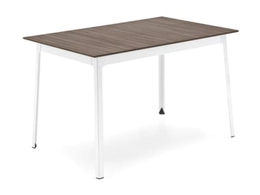 DOT - Rectangular steel and wood table (Request Info).