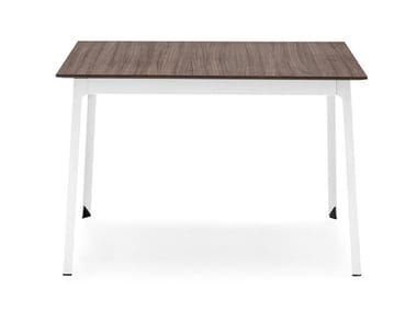 DOT - Square steel and wood table (Request Info).