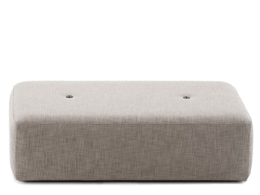 DOUBLE - Rectangular mesh garden pouf (Request Info).