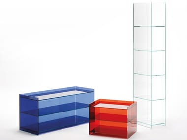 DR JEKYLL AND MR HYDE - Open freestanding crystal bookcase (Request Info).