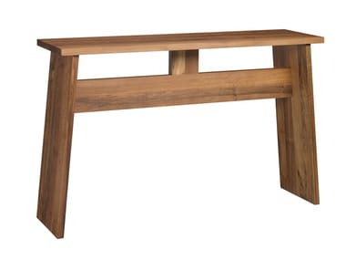 DRAYTON - Rectangular solid wood console table (Request Info).