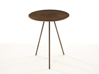 DRIP - Round brass side table for living room (Request Info).