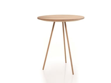 DRIP - Round wooden side table for living room (Request Info).
