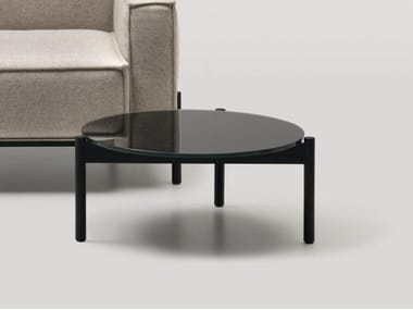 DS-22 - Round glass coffee table for living room (Request Info).