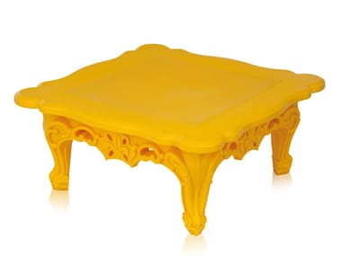 DUKE OF LOVE - Square polyethylene coffee table for living room (Request Info).
