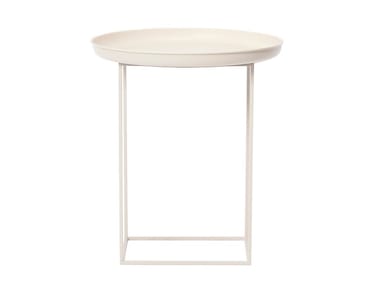 DUKE SMALL - Round metal side table (Request Info).