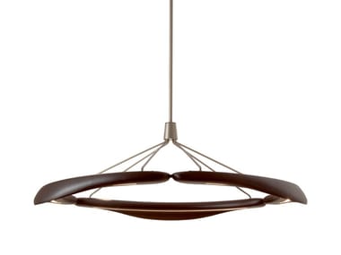 DUNES - LED walnut pendant lamp (Request Info).