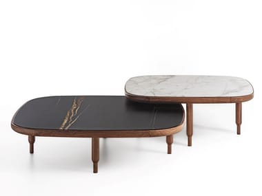 ECKIG - Low square solid wood coffee table (Request Info).