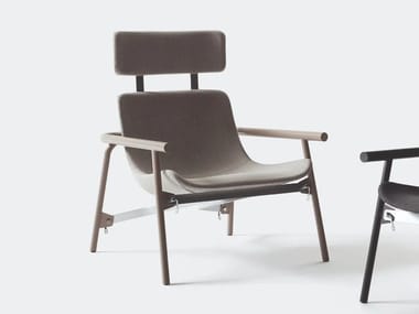 EDDY UP - Eco-leather armchair with headrest (Request Info).