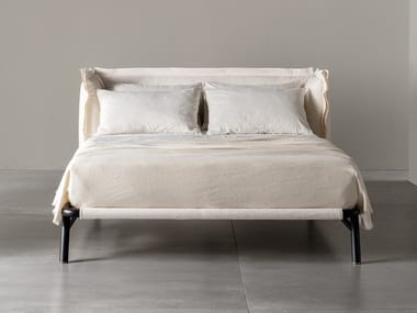 EDOARDO VOLANT - Double bed with upholstered headboard (Request Info).