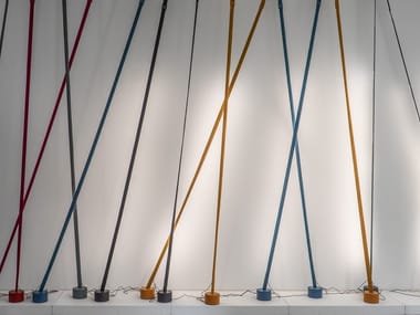 ELASTICA - LED height-adjustable elastic fabric floor lamp (Request Info).