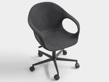 ELEPHANT - Height-adjustable fabric office chair with 5-Spoke base (Request Info).