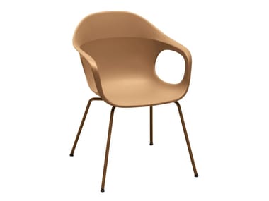 ELEPHANTINO - Recycled plastic chair with armrests (Request Info).