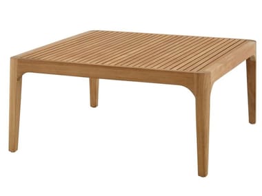 ELIZABETH - Square teak garden side table (Request Info).