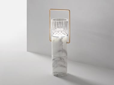 ELSA - LED Calacatta Oro marble table lamp (Request Info).