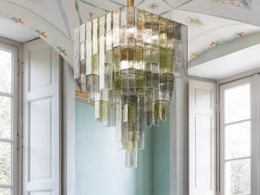 EMPIRE - Venetian crystal pendant lamp (Request Info).