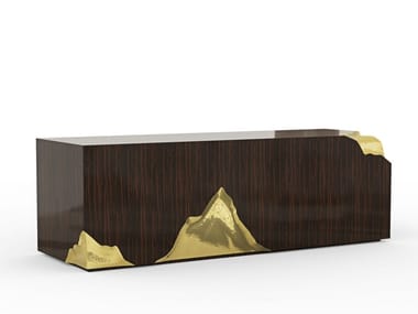 LAPIAZ - Rectangular ebony writing desk with drawers (Request Info).
