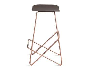 ENDLESS - Steel stool with footrest (Request Info).