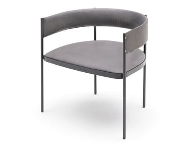 ERA EASYCHAIR - Leather easy chair with armrests (Request Info).