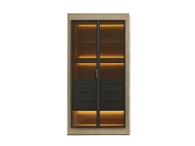 ERACLE - Wooden display cabinet with integrated lighting (Request Info).