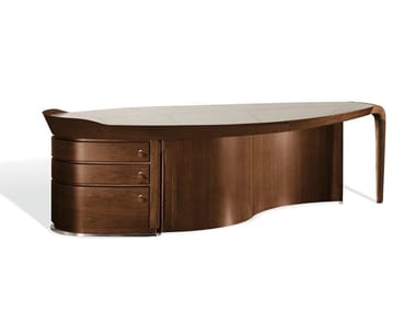 ERASMO - Wooden writing desk with drawers (Request Info).