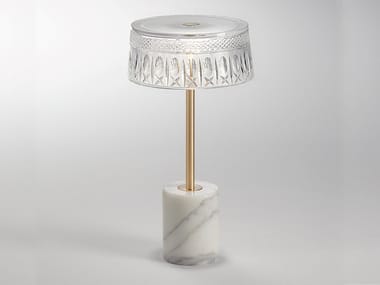 ESTER - Handmade crystal table lamp with Dimmer (Request Info).