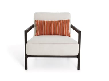 EVERYDAY LIFE NARROW ARMCHAIR - Fabric armchair with armrests (Request Info).