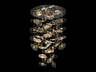 EXAGON - Venetian crystal pendant lamp (Request Info).