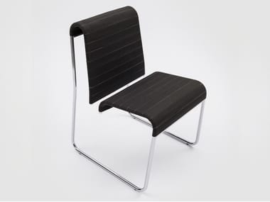 FARALLON - Sled base polypropylene and chromed metal chair by Danese Milano