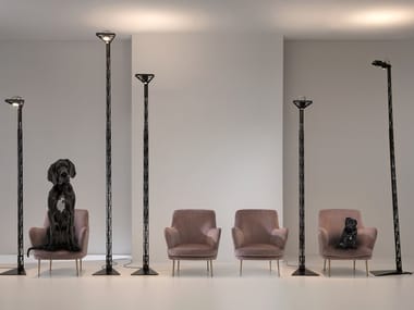 FIREMAN - LED height-adjustable aluminium floor lamp (Request Info).