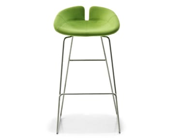 FJORD - High sled base stool with footrest (Request Info).