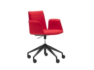 FLEX ARMCHAIR SO1662 - Height-adjustable office chair with 5-Spoke base with castors (Request Info).