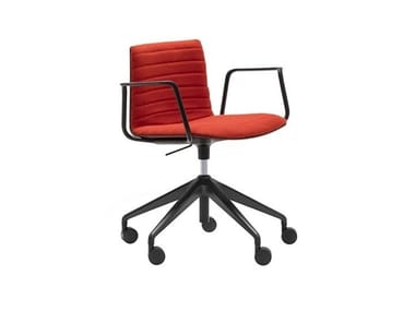 FLEX CHAIR SO1311 - Height-adjustable office chair with castors with 5-Spoke base (Request Info).